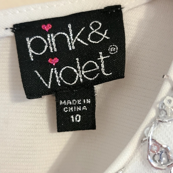 Pink & Violet White and Black Formal Dress - Picture 6 of 6